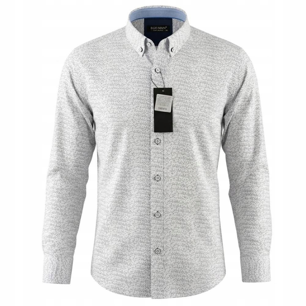 Ego Man košile pánská EKB-310 nadměrná velikost 6XL bílá