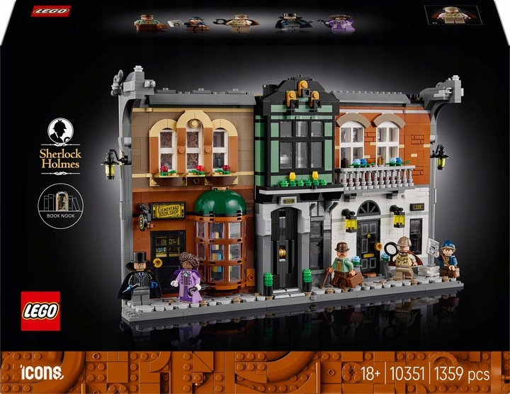 Lego Icons 10351 Sherlock Holmes: Knižní koutek