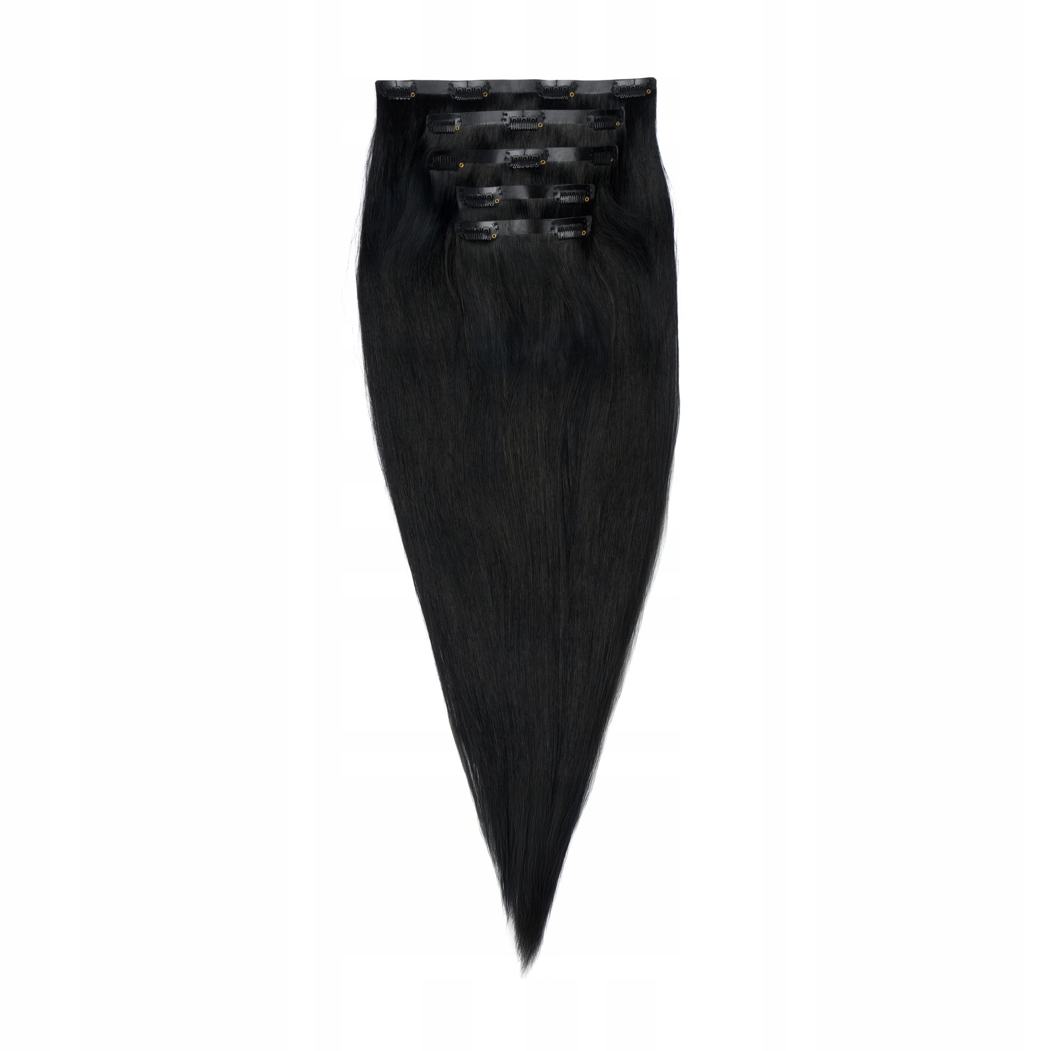 Bezešvé přírodní vlasy s klipy na 5 pásků – 180 g – dlouhé – 50 cm