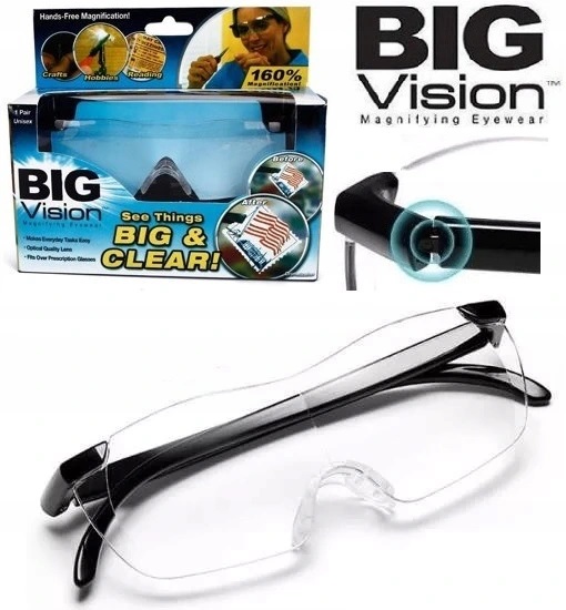Лупа збільшувальні окуляри на 160% BIG VISION TV код виробника 00