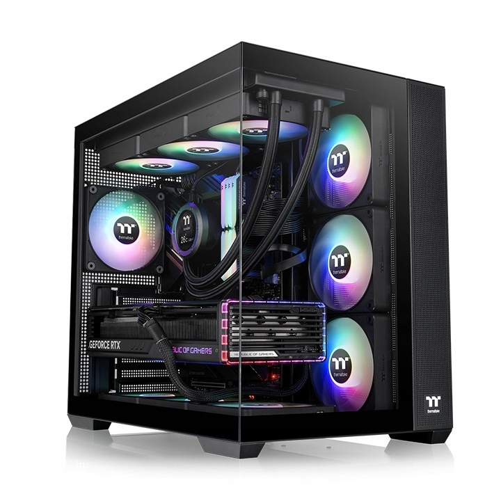 Počítačová Skriňa Thermaltake View 380 Tg Argb Midi Tower čierna