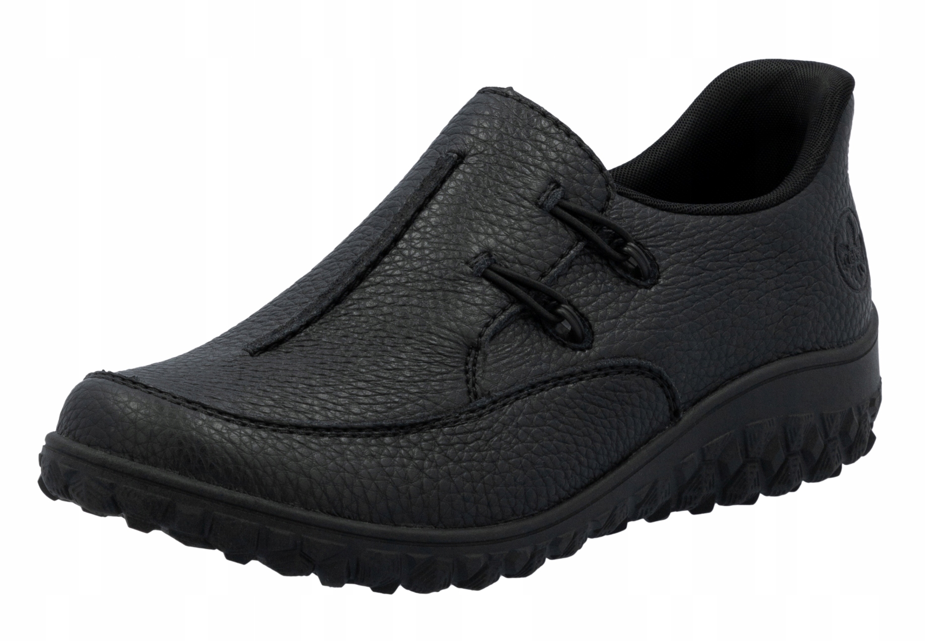 Rieker 59559-00 vel.37 černé dámské kožené polobotky