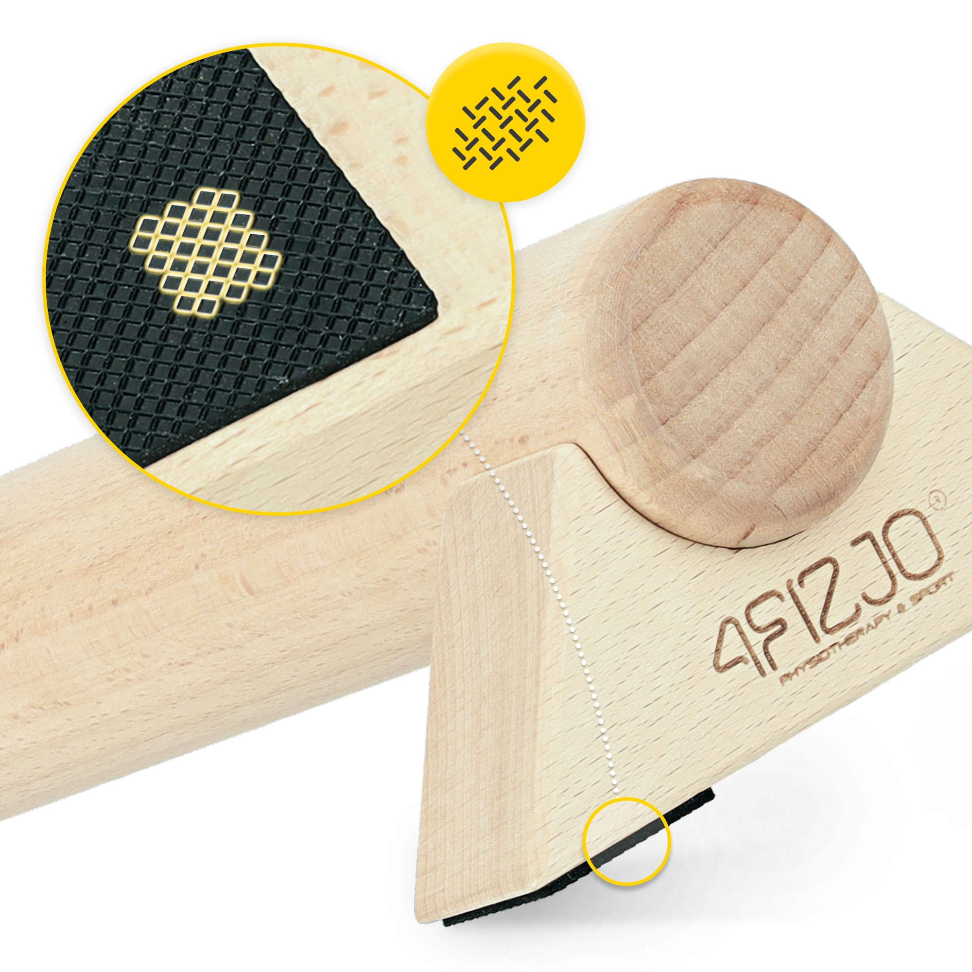 ДЕРЕВ'ЯНА ПЛАТФОРМА ДЛЯ ТРЕНУВАНЬ З БАЛАНСУ БАЛКА-БАЛАНСИР