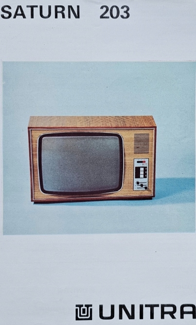 Unitra WZT - Telewizor Saturn 203 - folder reklamowy