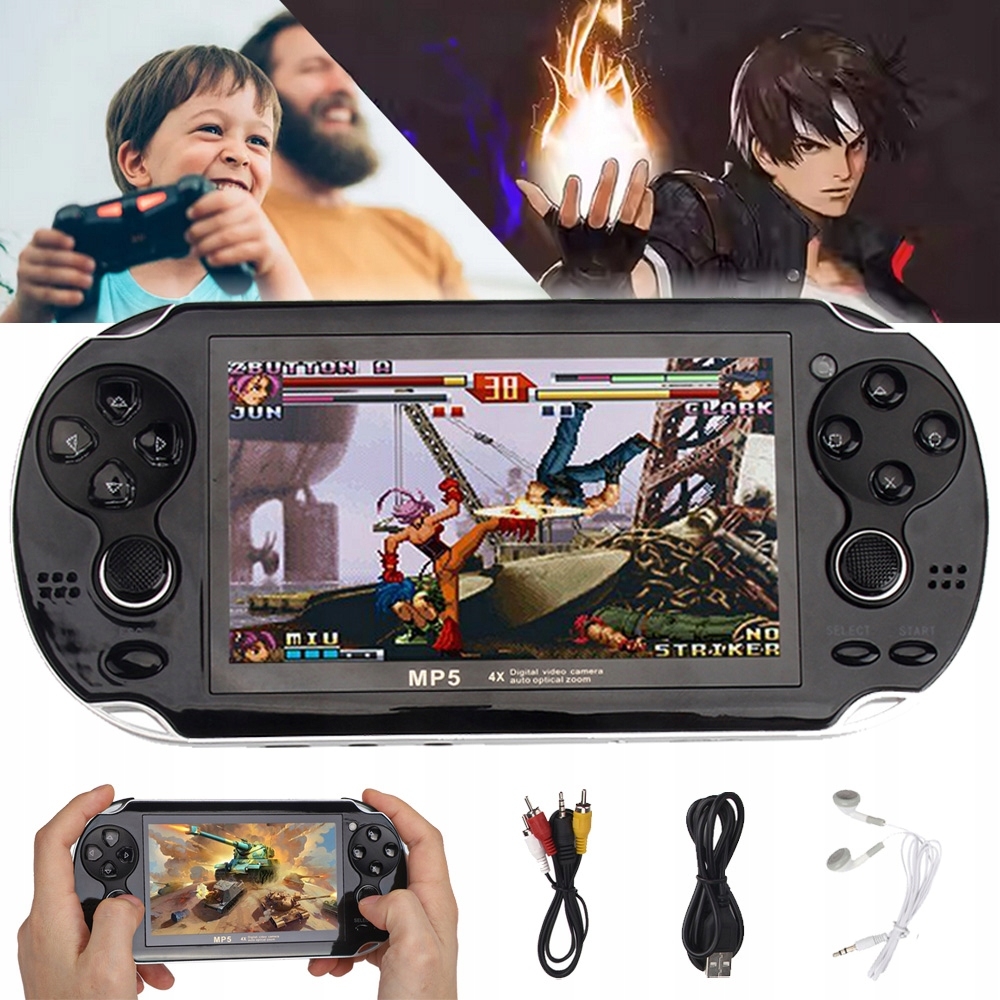 Konsola Przenośna, 10000 Gier Retro, 4,3 Cala 8 Gb, Dla Dzieci