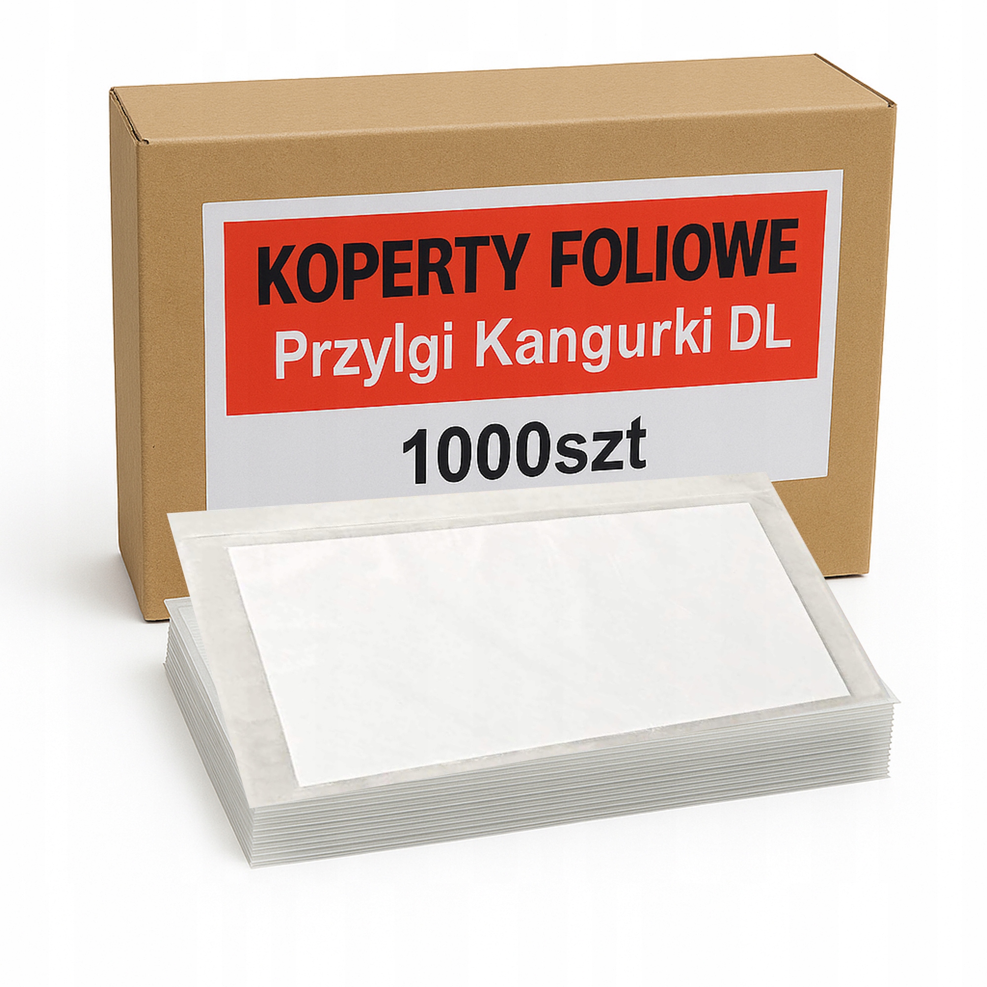 PRZYLGI KOPERTY KURIERSKIE KANGURKI DL 1000 SZT