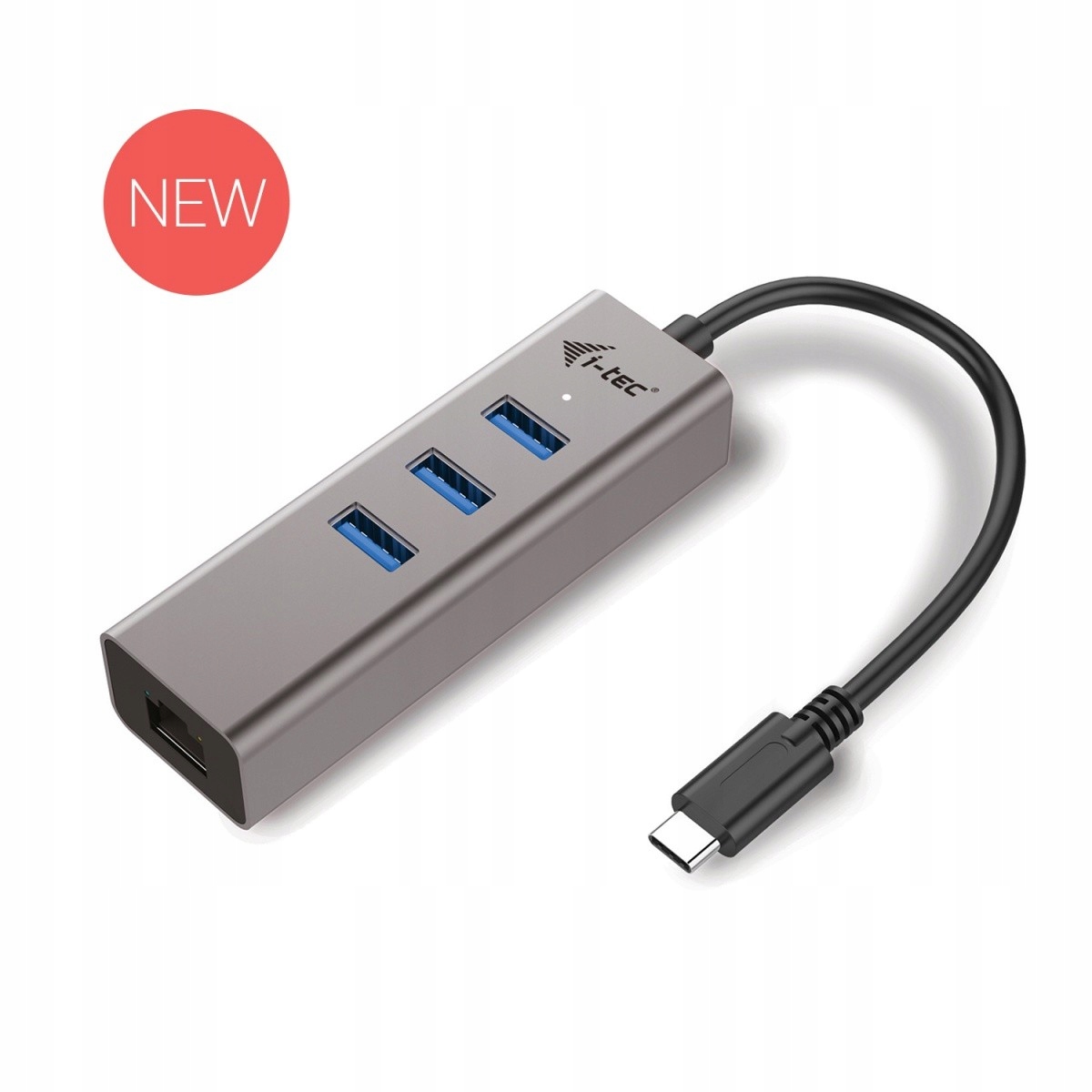I-tec Usb-c Metal 3-portový Hub s adaptérem Gigabit Ethernet