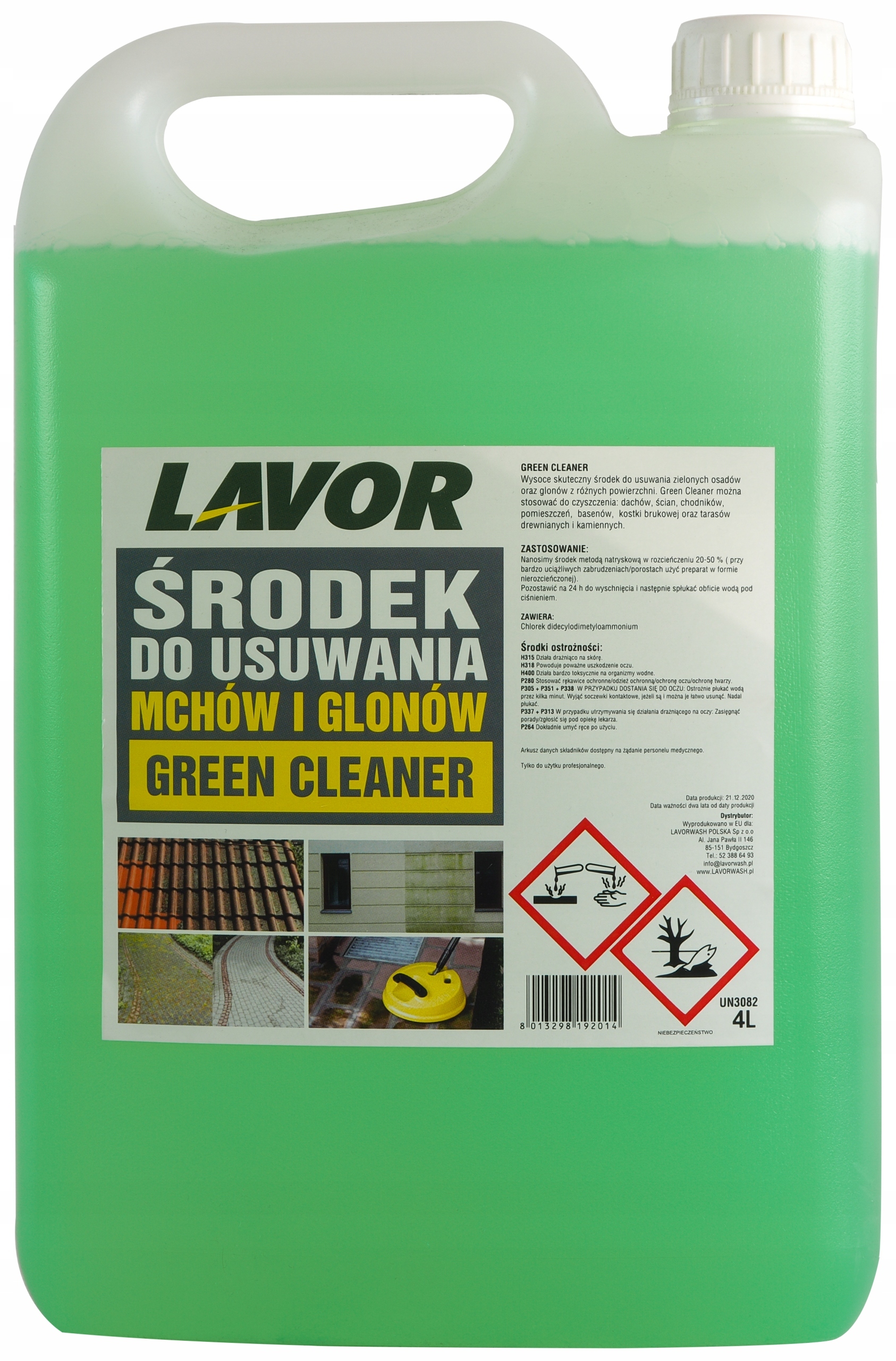 

Koncentrat Do Glonów I Mchów Green Cleaner 4l.