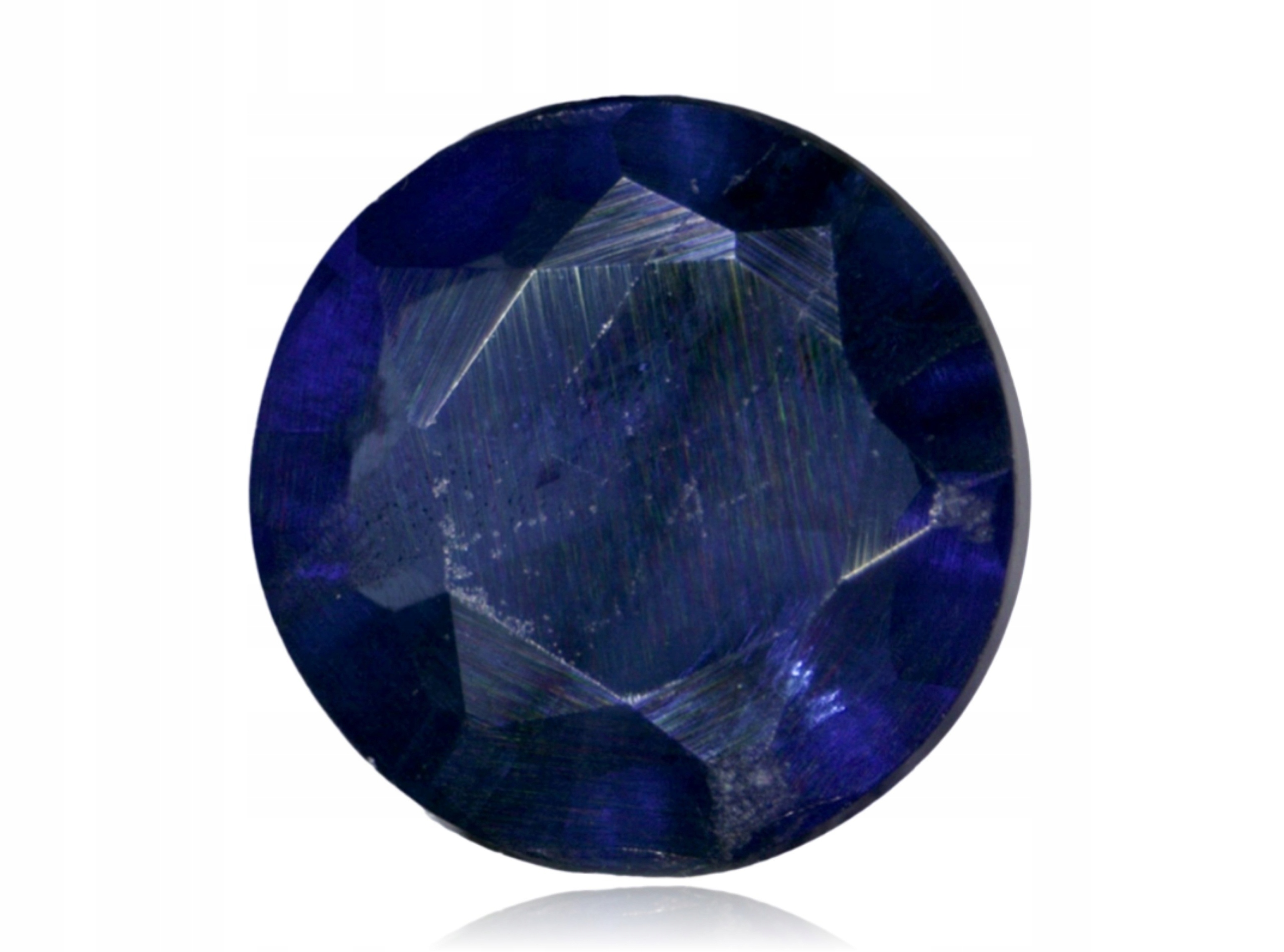 Safír 0.14ct Modrý Kulatý eCertifikát Wbd