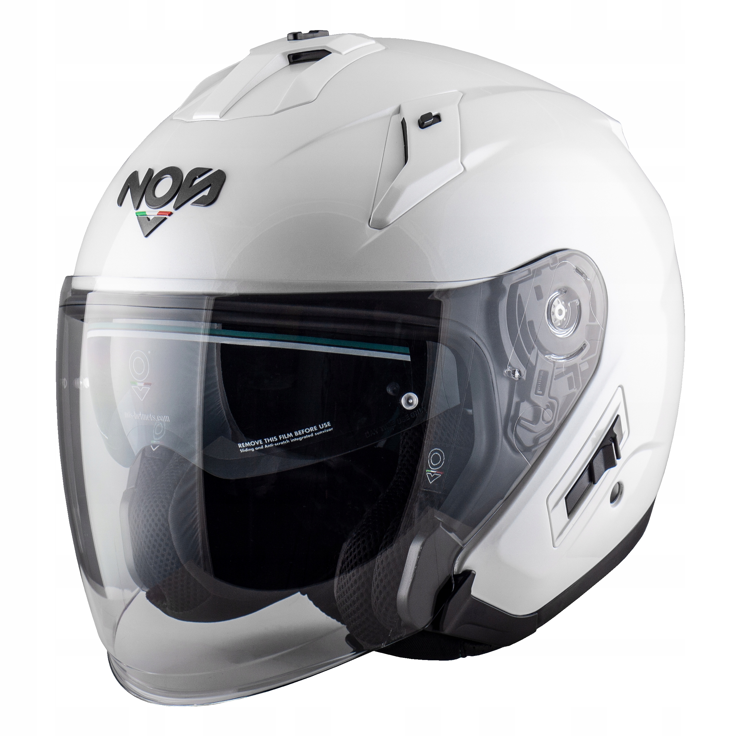 Kask Motocyklowy Jet Blenda NOS NS-2 White XL