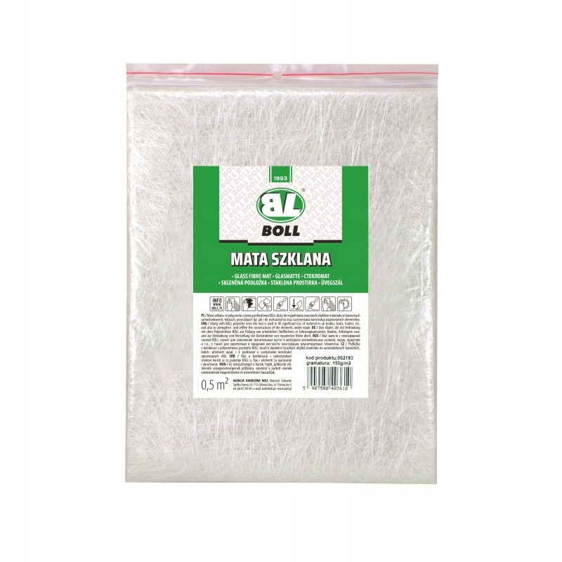 MATA SZKLANA 150G- M2 . WYMIAR 0.5M2 - BOLL Producent Boll