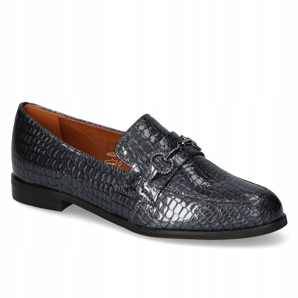 Polobotky Lamanti 751/1 Šedé croco 157 lak 40