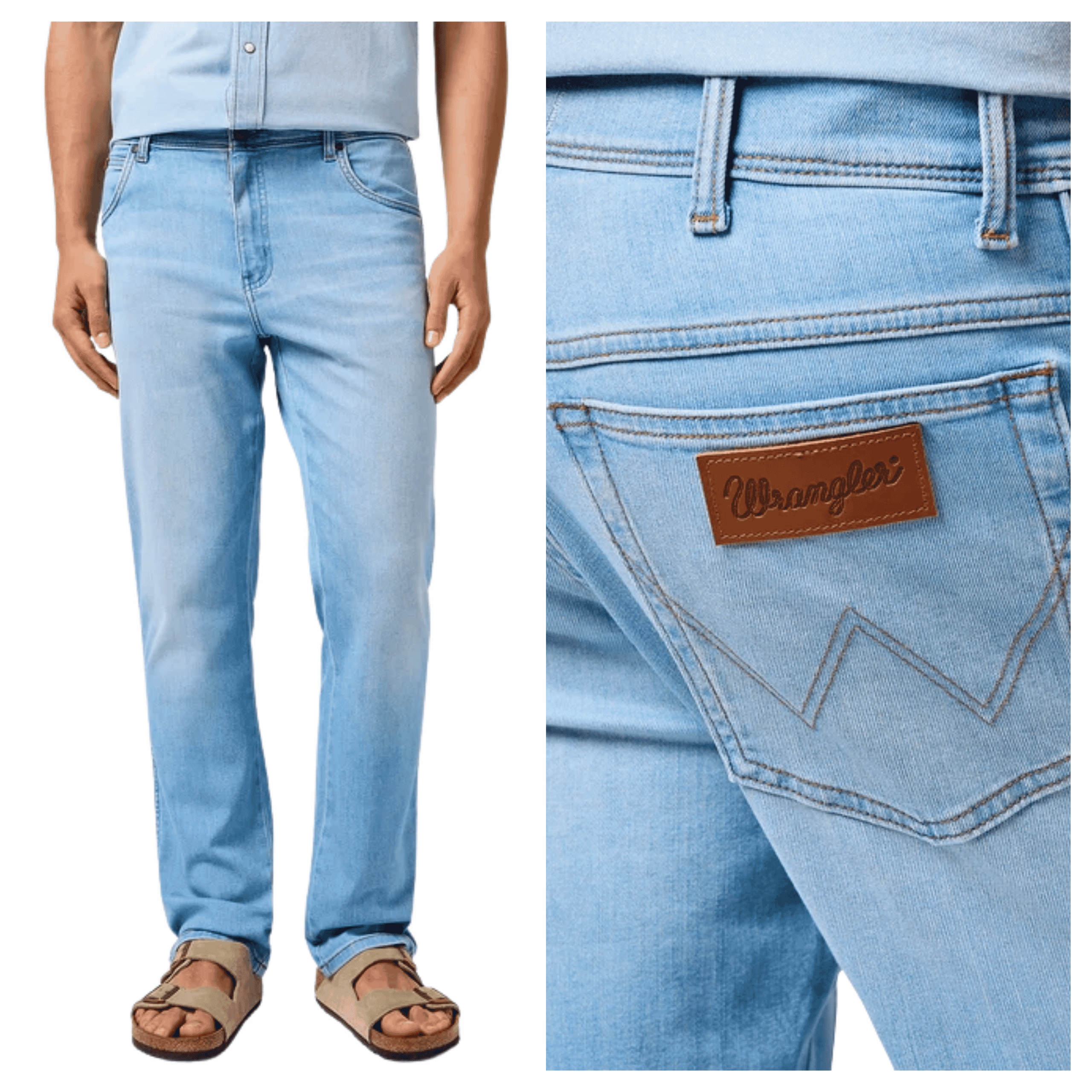 Pánské džíny Wrangler Texas Modré Cool Light Jednoduché W38 L32