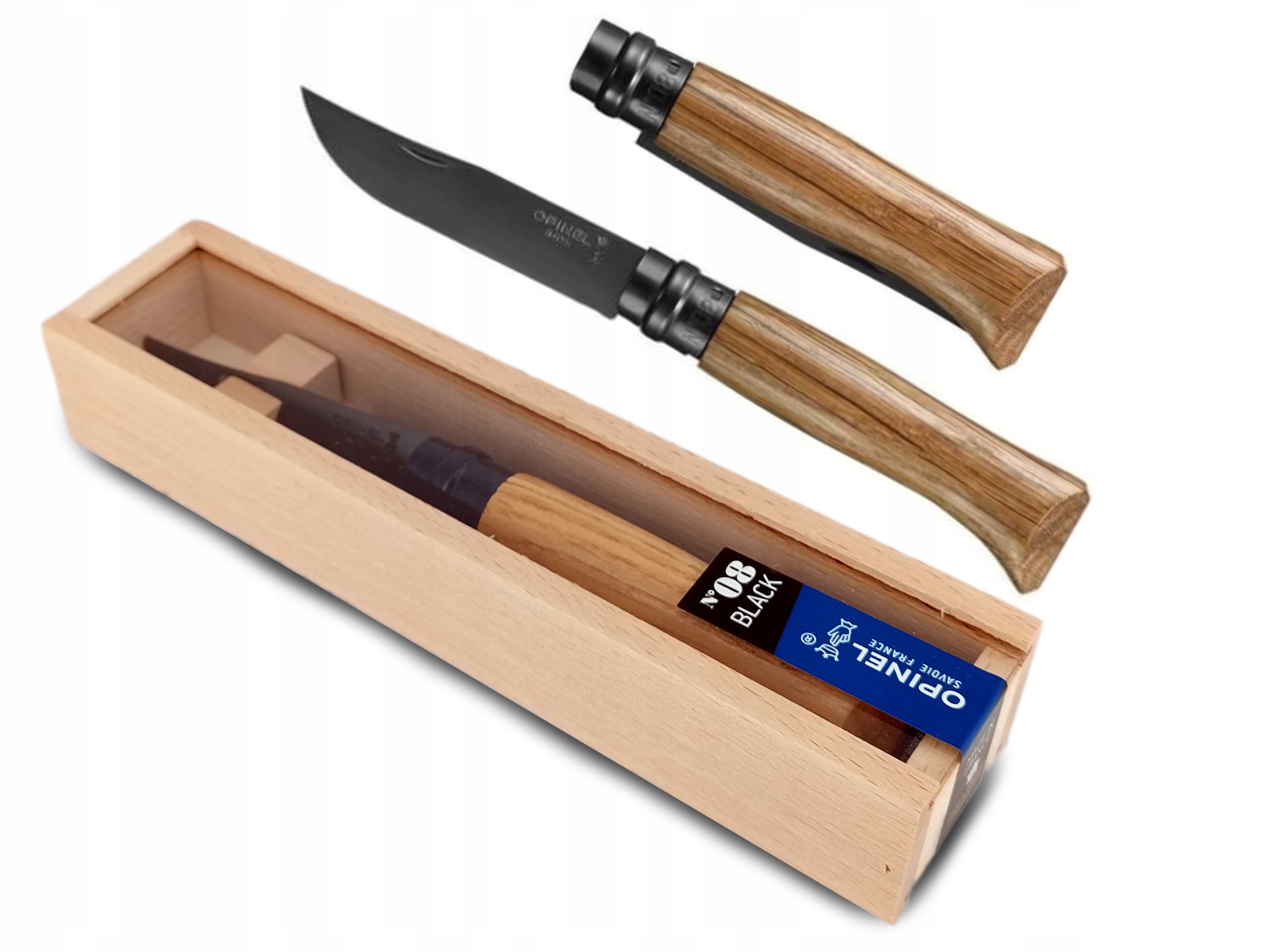 Opinel 08 Black Edition składany dębowy
