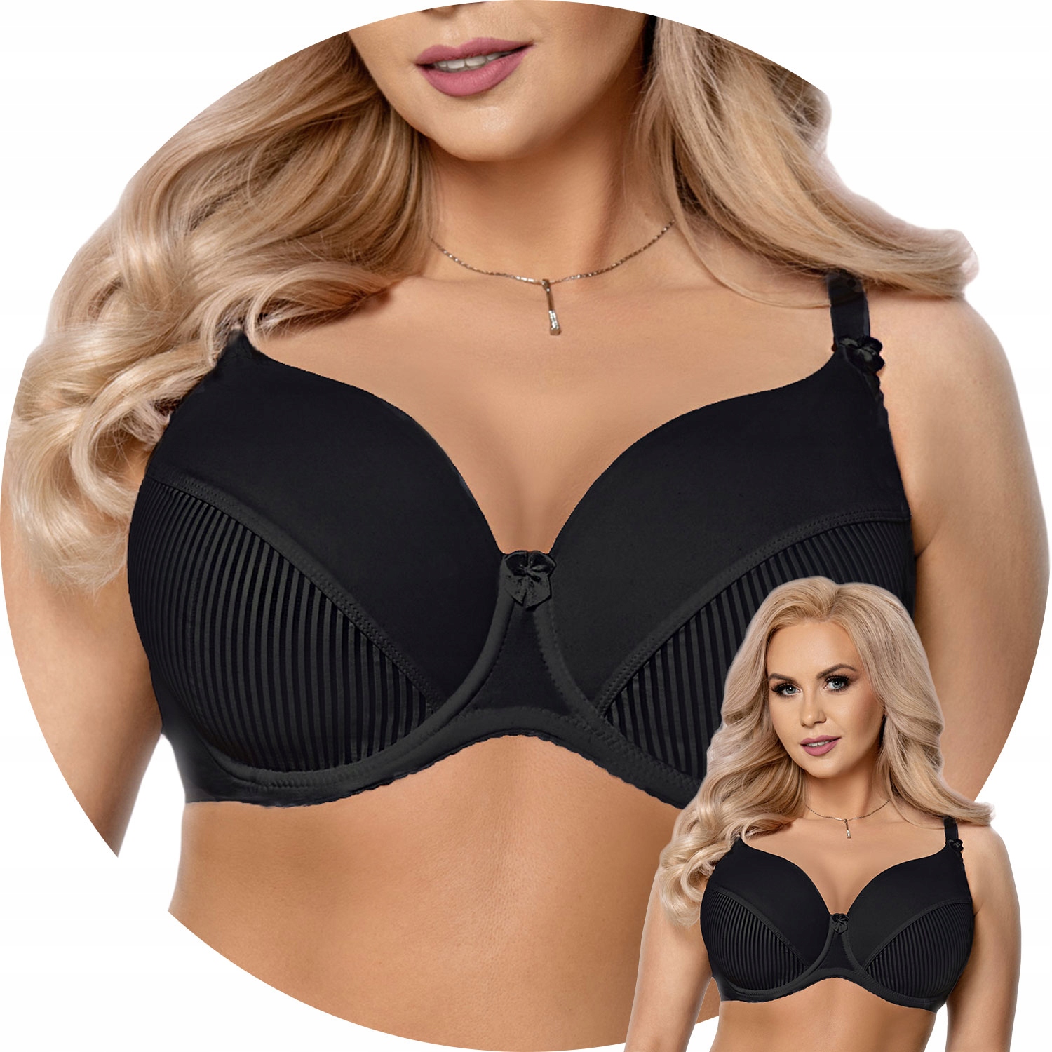 Biustonosz usztywniany Vena VB-11 czarny 95C