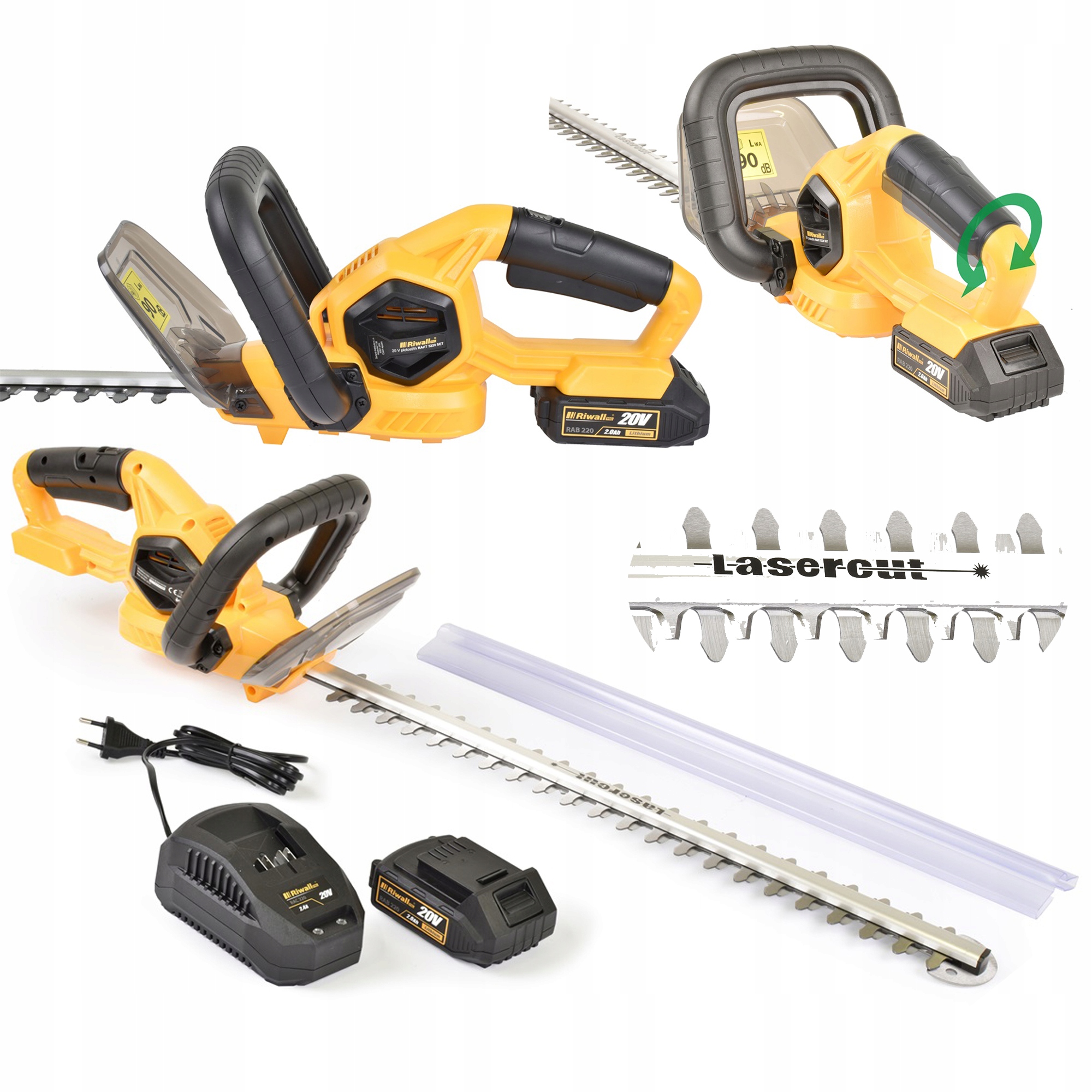 Akumulátorové nožnice Riwall 51 cm 20 V