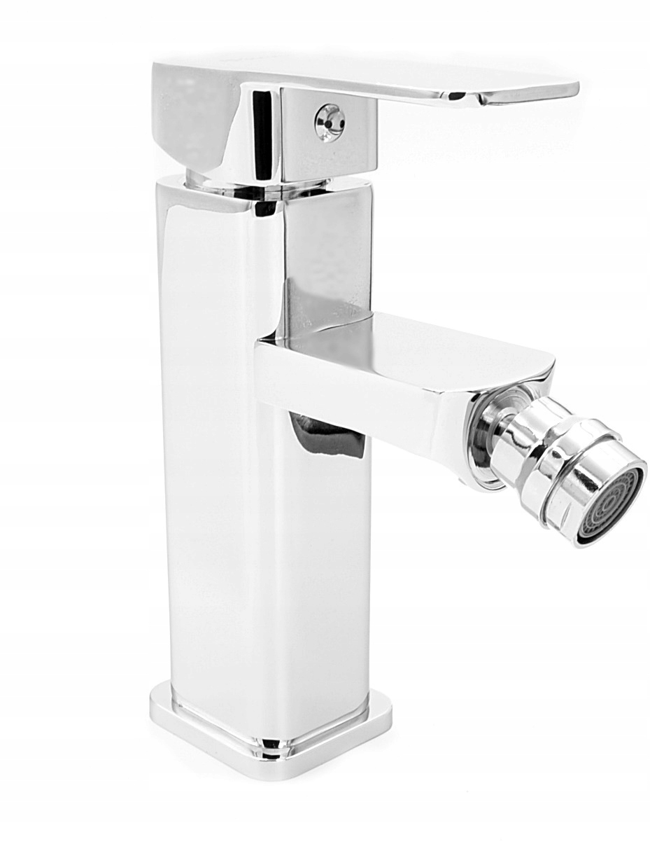 Koupelnová Bidetová Baterie Chrom Čtverec Baterie Caro