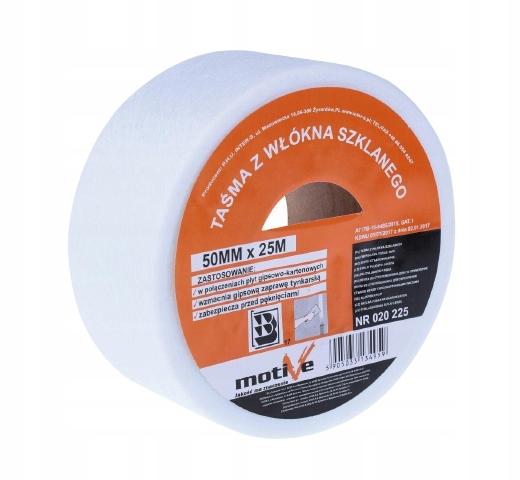 

Taśma z włókna szklanego Flizelina 50mm X 25m Gk