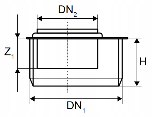 MAGNAPLAST REDUKCJA KRÓTKA HTR BIAŁA 50/32 Typ kształtka