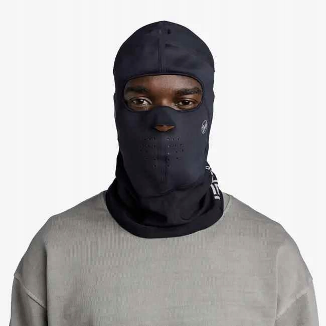 Kominiarka Buff Balaclava Cross Tech Solid Black S-M Materiał dominujący Poliamid