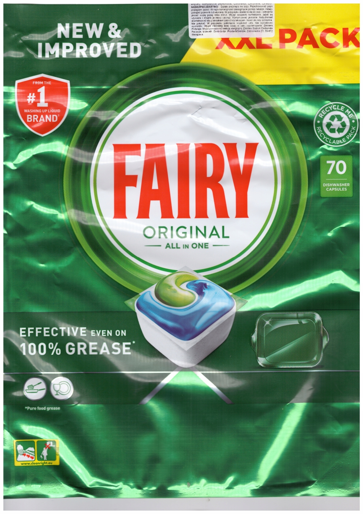 

Fairy Original All in One Regular 70szt