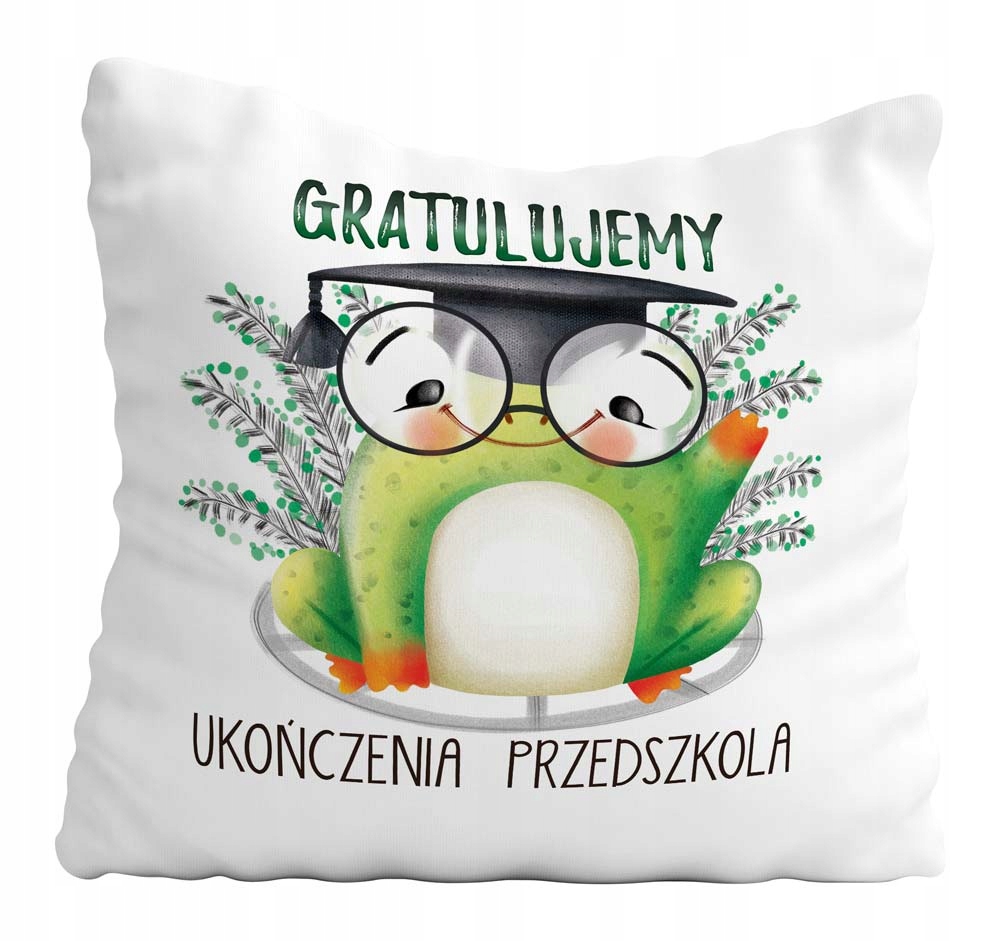 

Poduszka Zakończenie Przedszkola Żabka