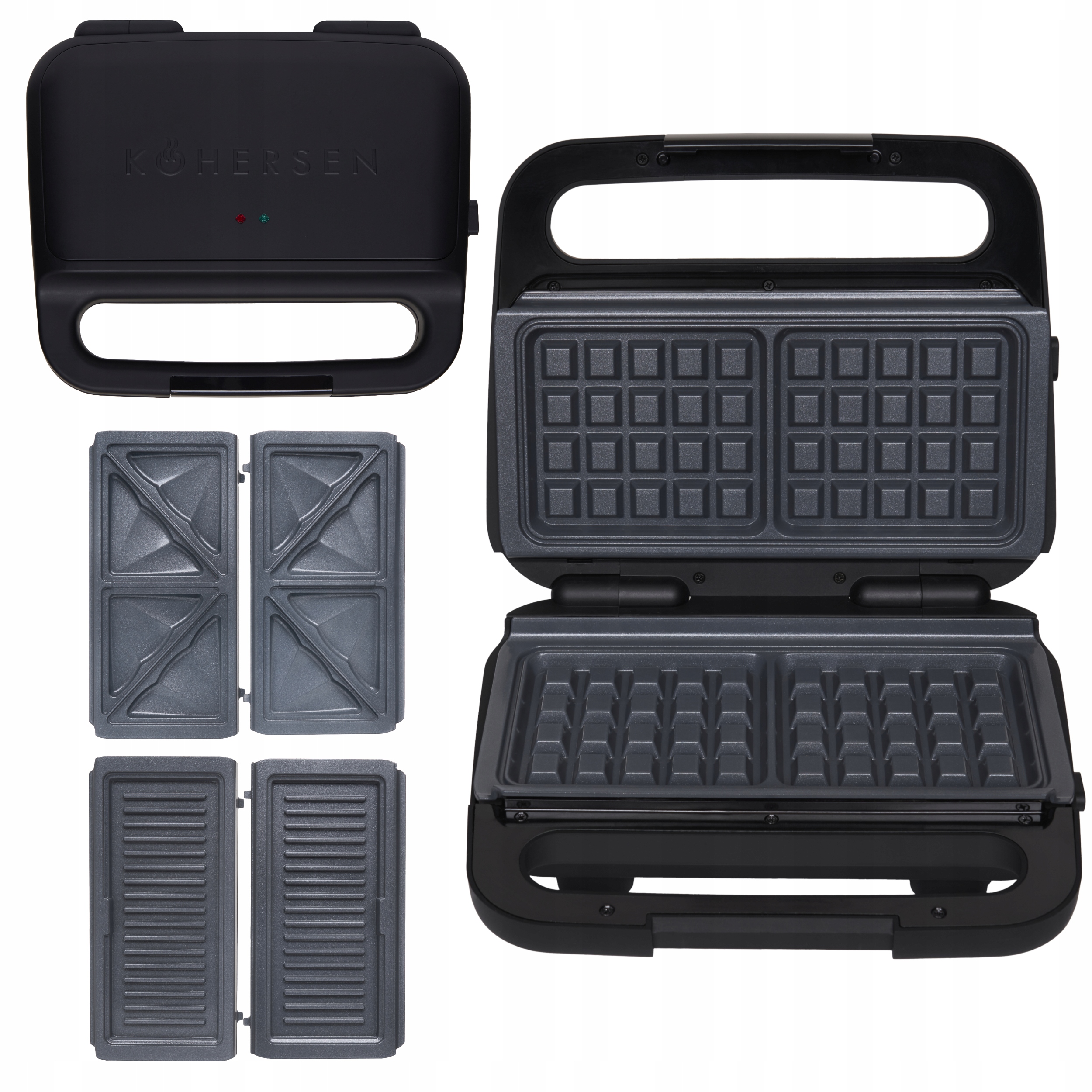 Opiekacz do Kanapek Gofrów Panini Ceramiczny Kohersen Nx Ceramic 3w1 Max