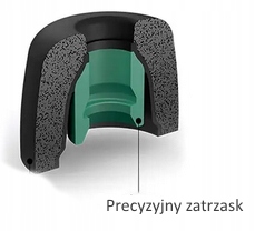 Pianki gumki do słuchawek typu memory foam do Sony WF-1000XM3 / WF-1000XM4 Kolor dominujący czarny