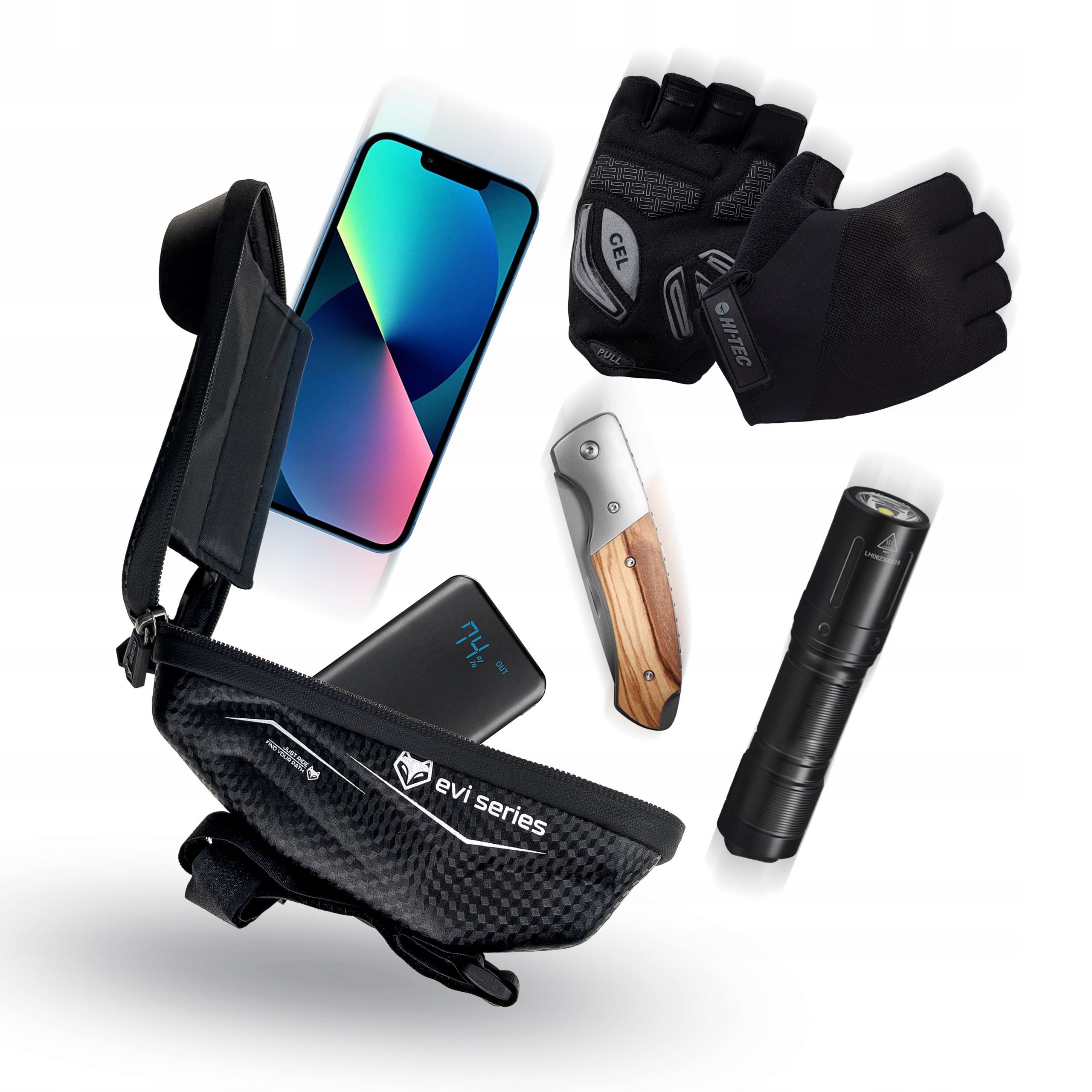 Torba ROWEROWA, uchwyt na telefon SAKWA WODOODPORNA na rower PREMIUM S Marka EVI