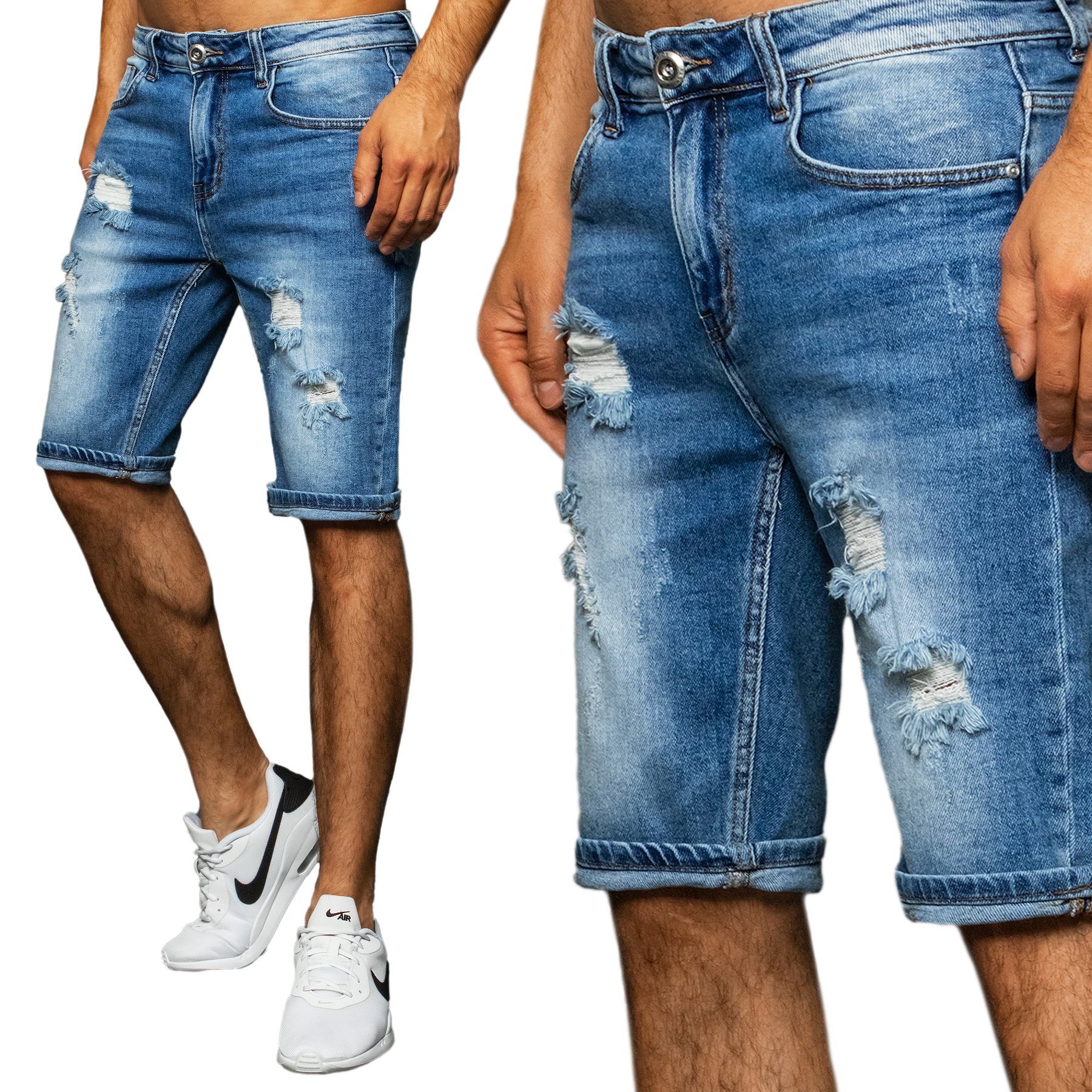 

Męskie Krótkie Spodenki Szorty Jeans sx1520 - 37
