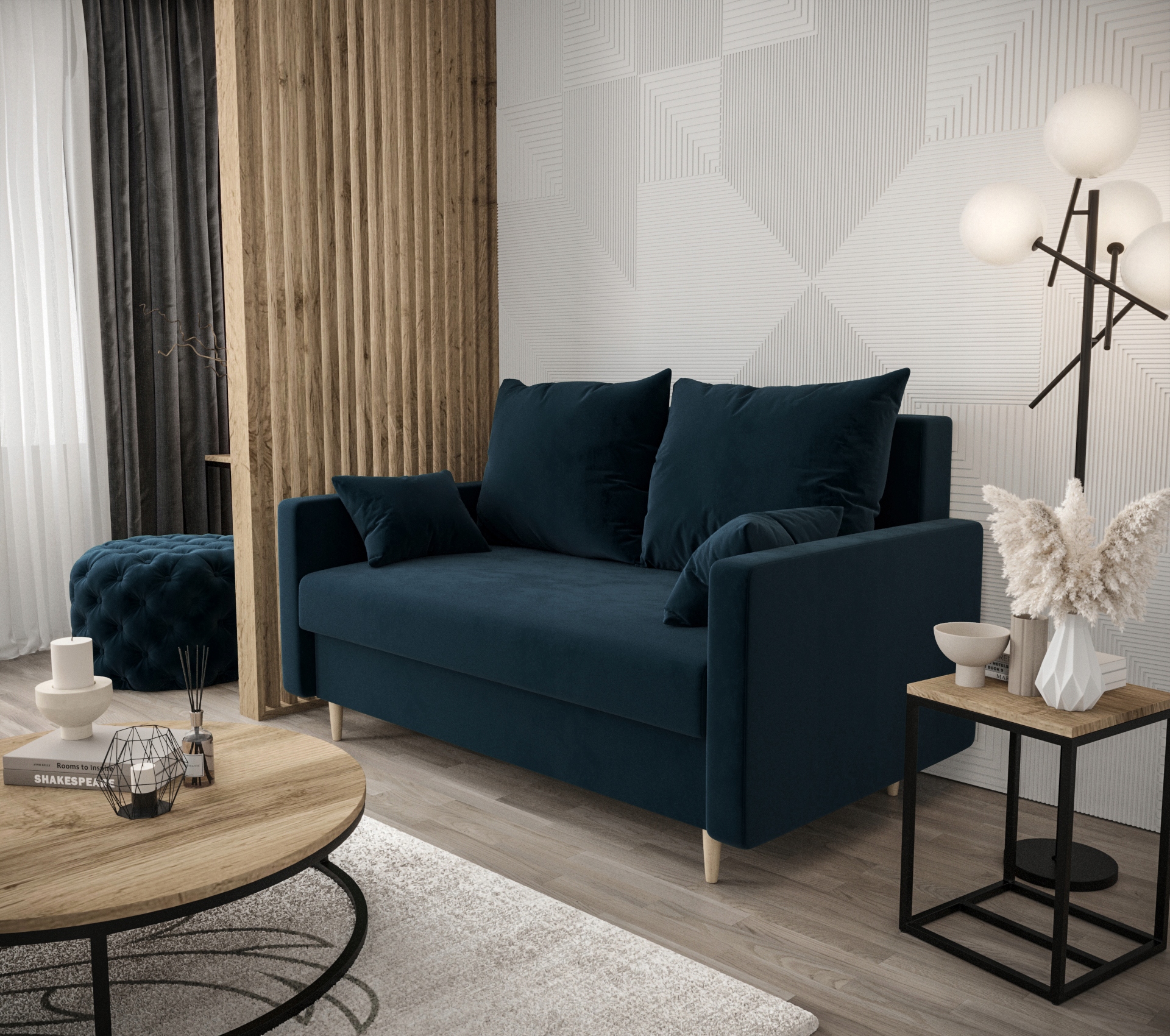 

Kanapa 2-Osobowa Rozkładana 155 Bari RS02 O-sofa