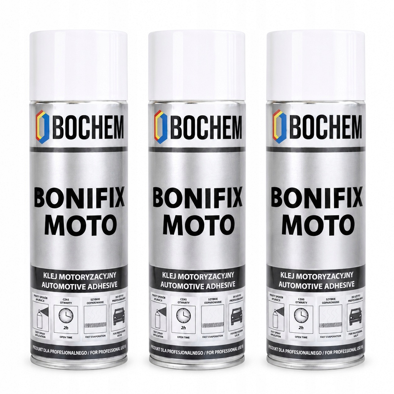 3 Sztuki Klej Bochem Bonifix Moto kontaktowy tapicerski motoryzacyjny 500ml