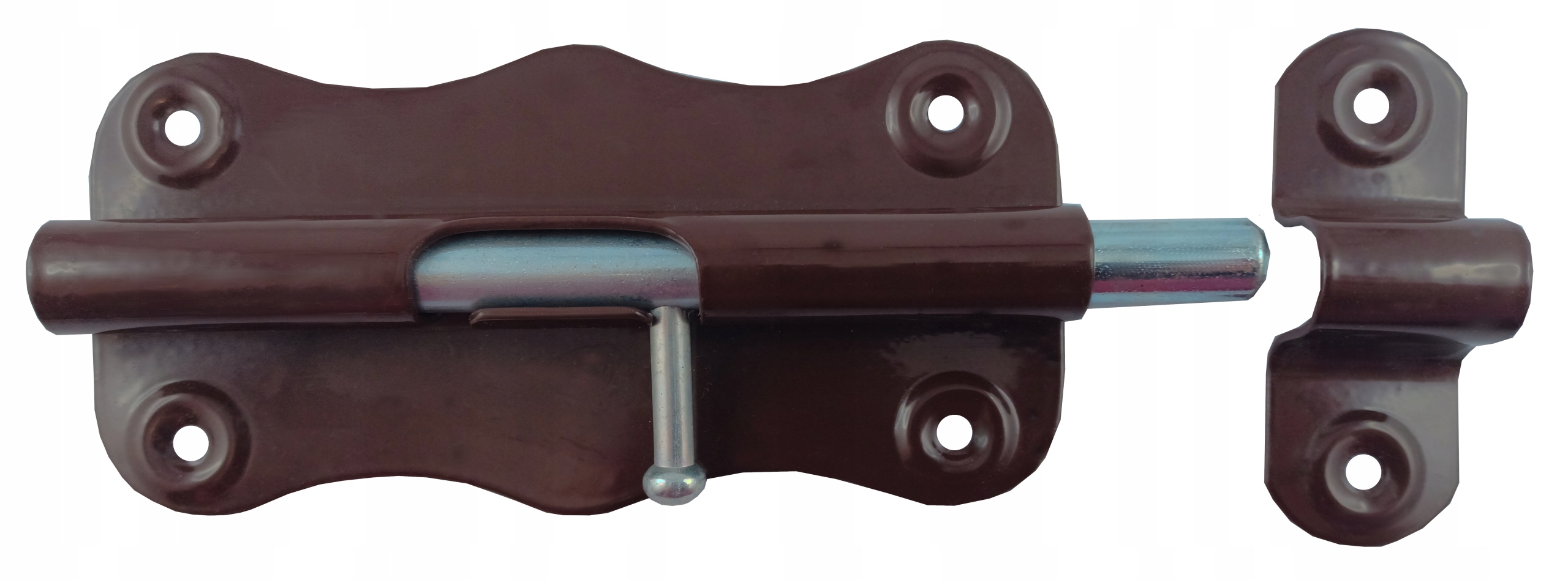 ZASUWKA UNIWERSALNA DO BRAM DRZWI 125 MM BRĄZOWA