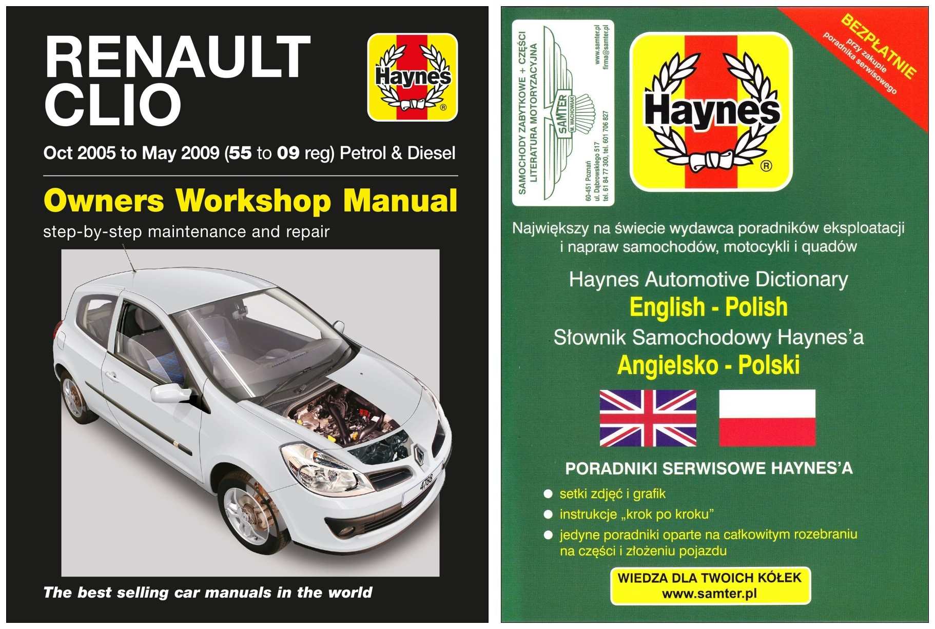 Renault Clio 3 (2005-2009) instrukcja napraw Haynes III +GRATIS 24h