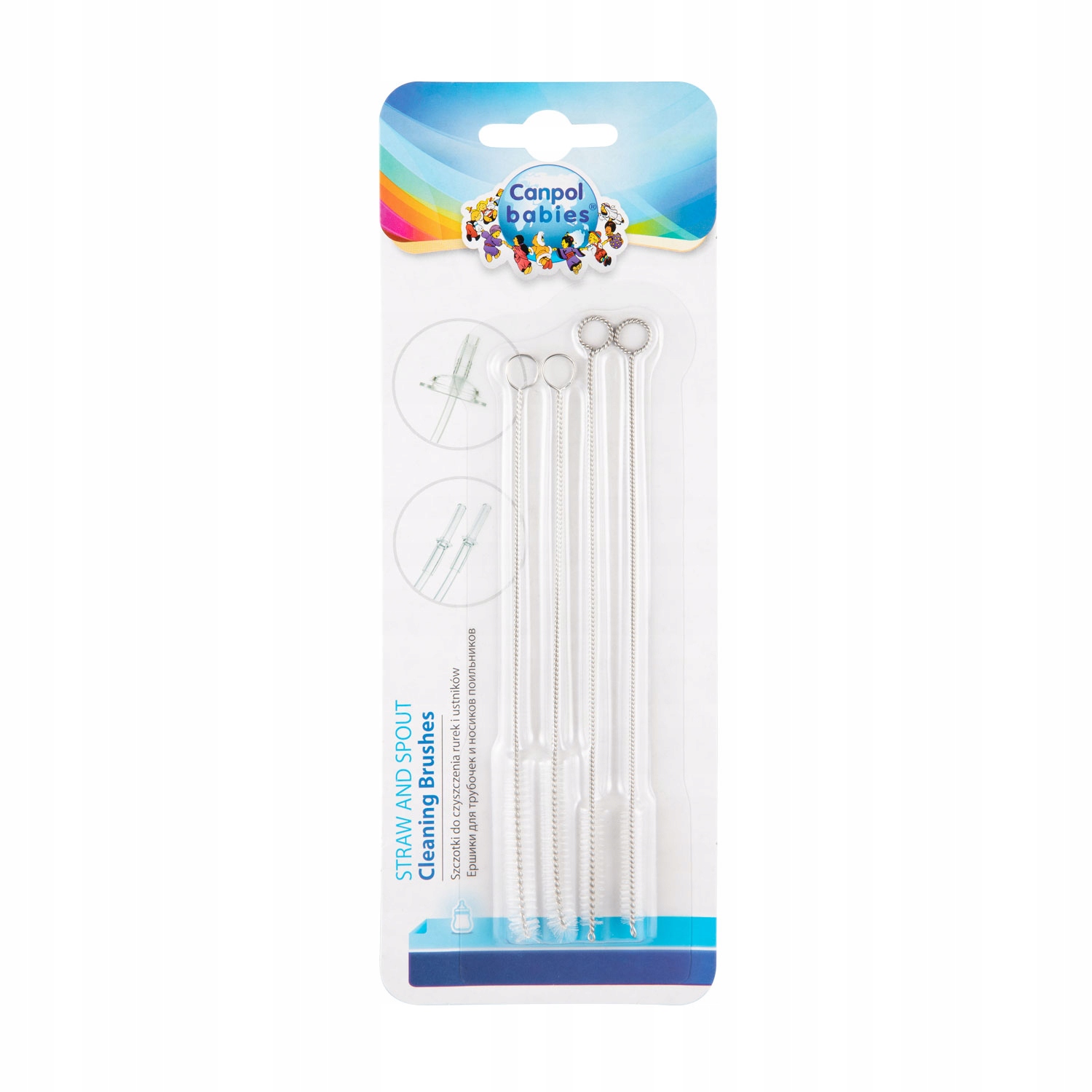 CANPOL BABIES ZESTAW SZCZOTEK SZCZOTECZKI DO SŁOMEK RUREK USTNIKÓW 4 szt. Marka Canpol babies