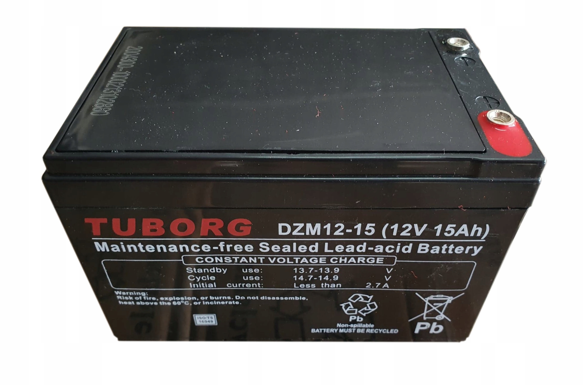 Akumulator Tuborg DZM12-15 12Ah Rower elektryczny EAN (GTIN) 5902431211268
