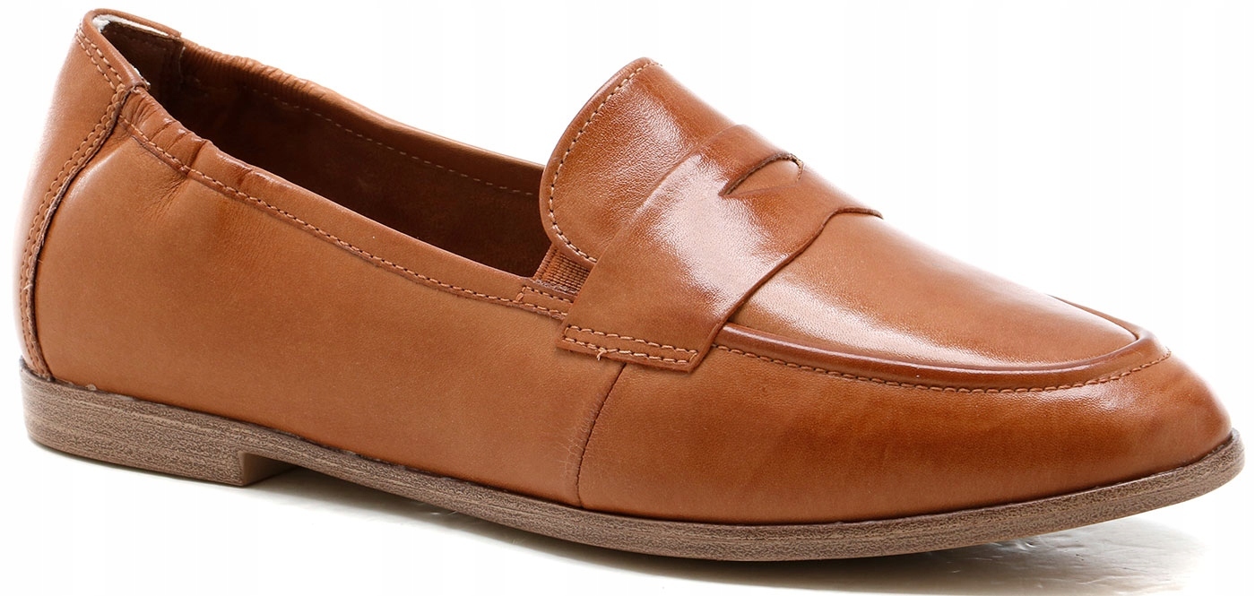 Tamaris Dámské Kožené Mokasíny Hnědé 38 6AB