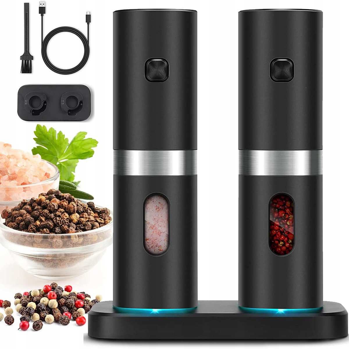 

Usb Młynek Elektryczny Do Soli I Pieprzu Kuchnia