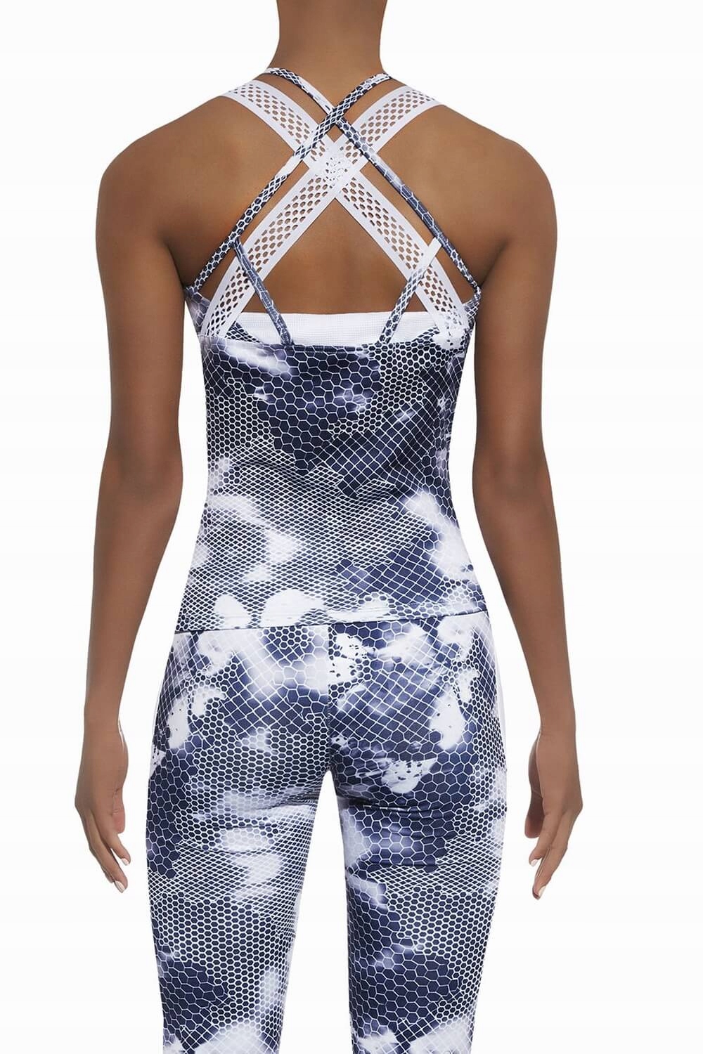 Sportowy Top Damski Code 50 Bialo-Niebieski S Marka inna