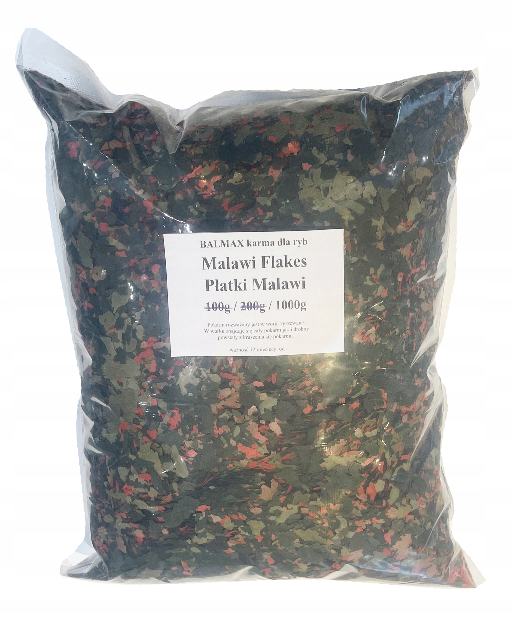 Levně Balmax, Malawi Flakes, Vločky, pro cichlidy, cichlidy, krmivo pro ryby, 1 kg