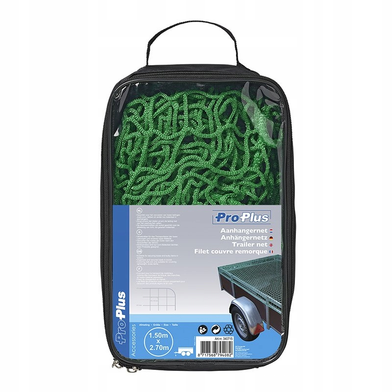 SIATKA TRANSPORTOWA przyczepy bagażnika 150x270 cm Rodzaj siatki