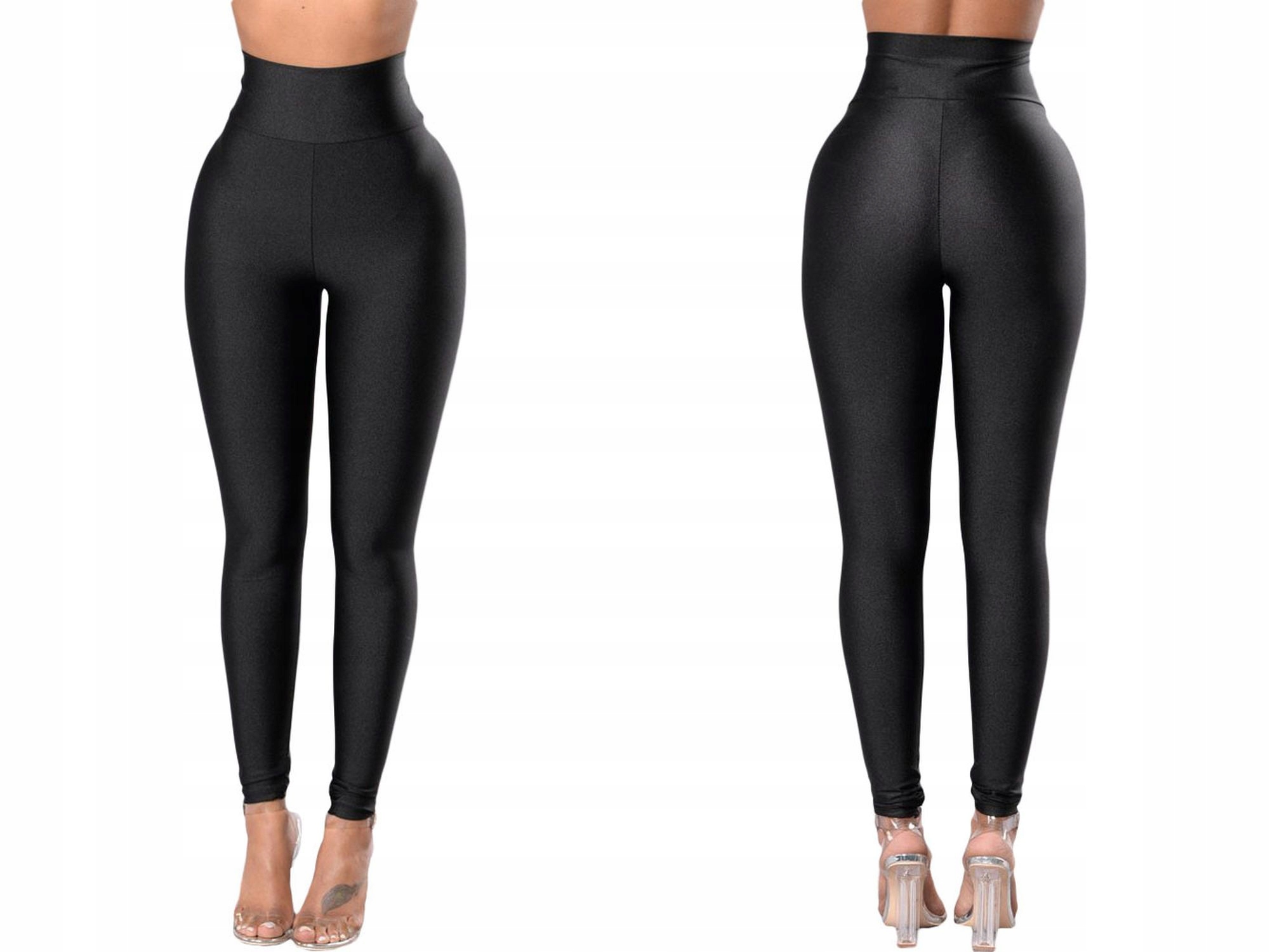 

Legginsy Wysoki Stan Błyszczące Leginsy Rurki S