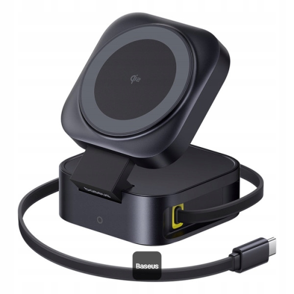 Baseus PicoGo Nabíjacia Stanica 2v1 Qi2.0 15W Magsafe 67W pre MacBook