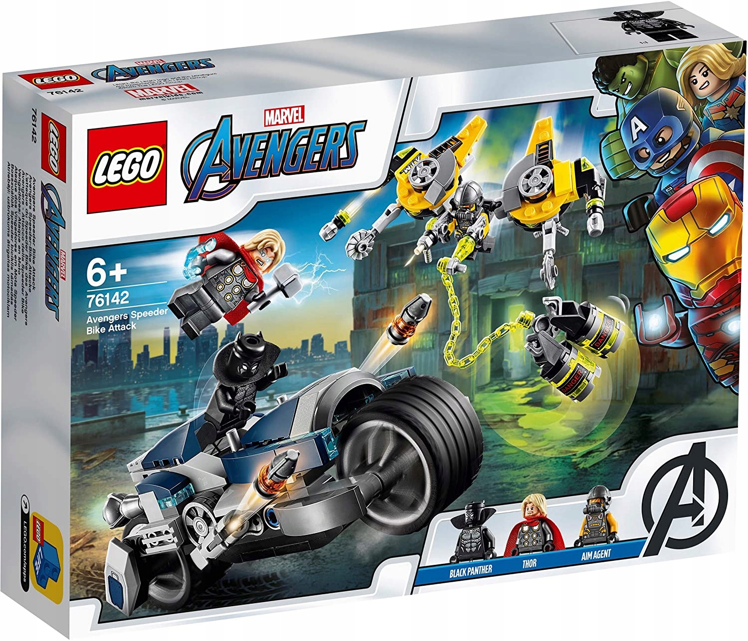 LEGO MARVEL 76142 AVENGERS Thor Czarna Pantera HiT Marka LEGO