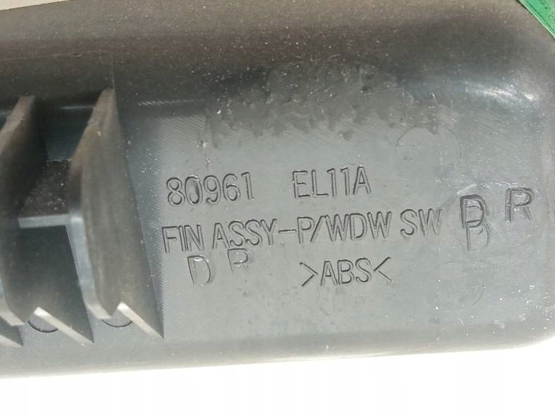 window control switch left front 80961EL11A Nissan Tiida and (2004-2012)