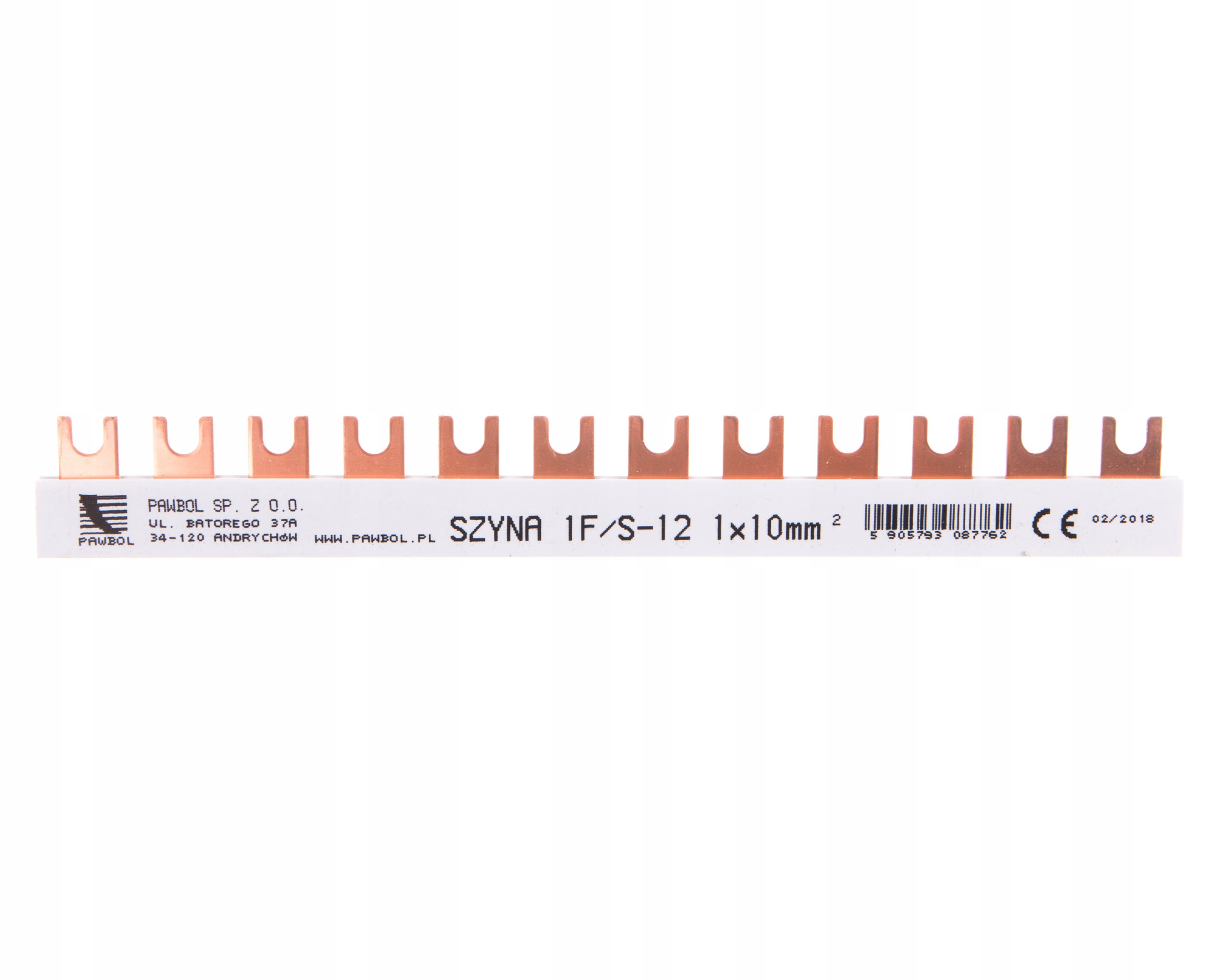 

Szyna prądowa 1F S-12 63A 10mm2 E.4300