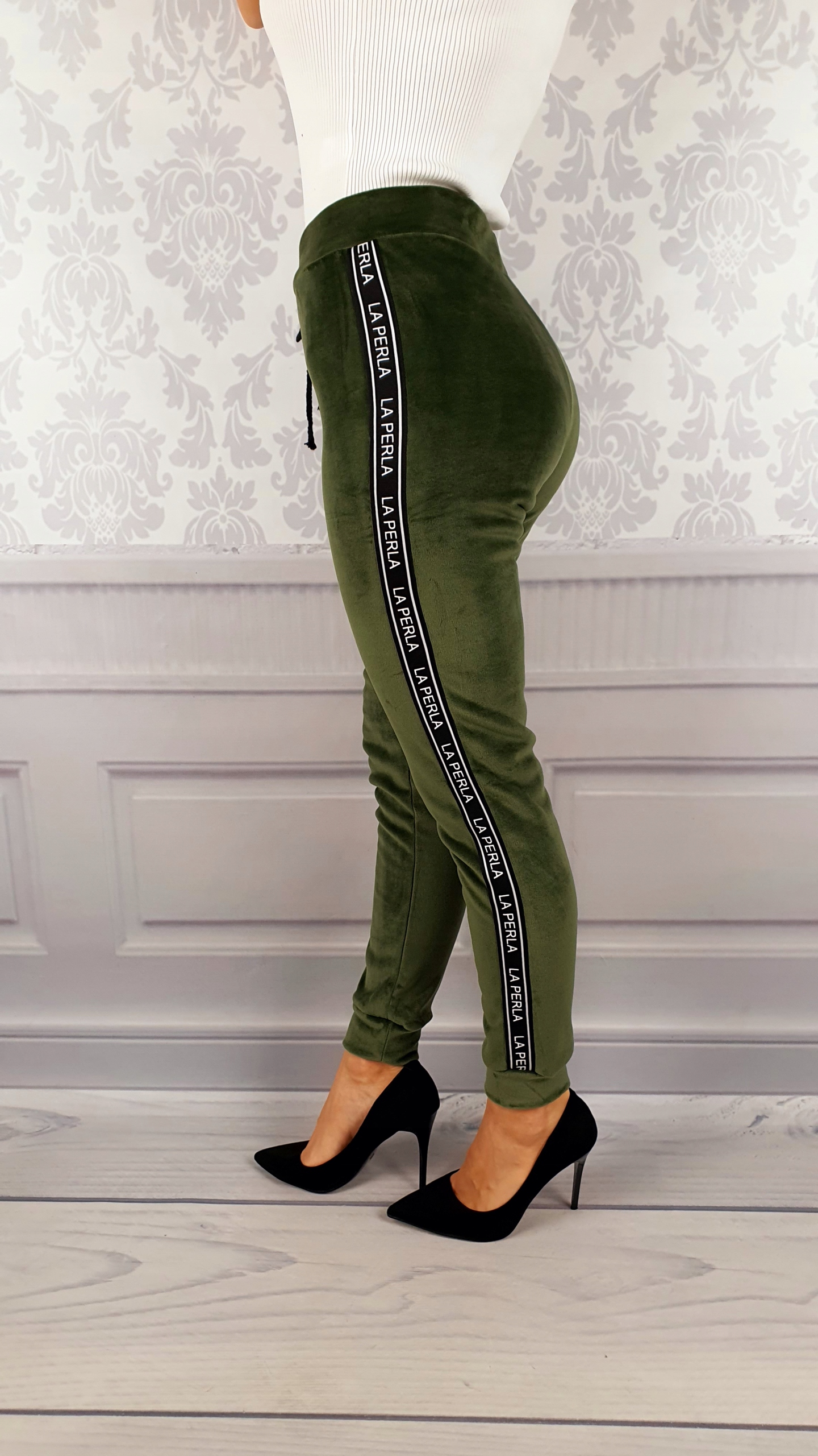 #OCIEPLANE - SPODNIE - DRESOWE - DAMSKIE - WELUR Fason inny