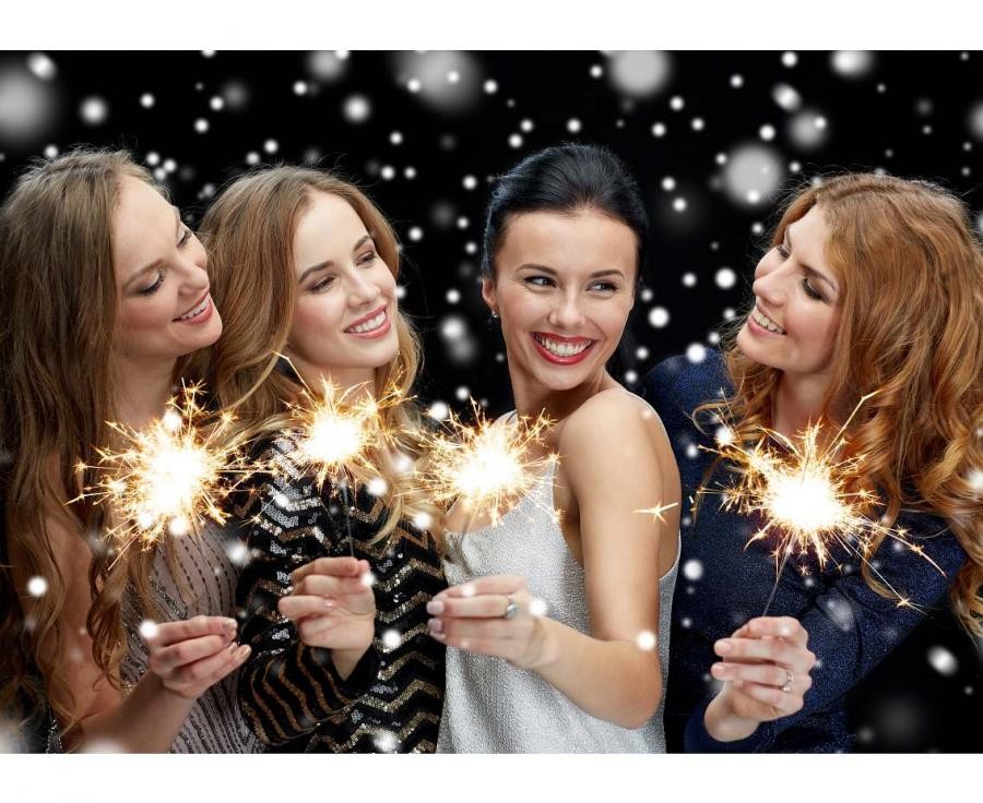 Zimne ognie 25cm - 10szt Wesele Sylwester Urodziny Kolor dominujący srebrny