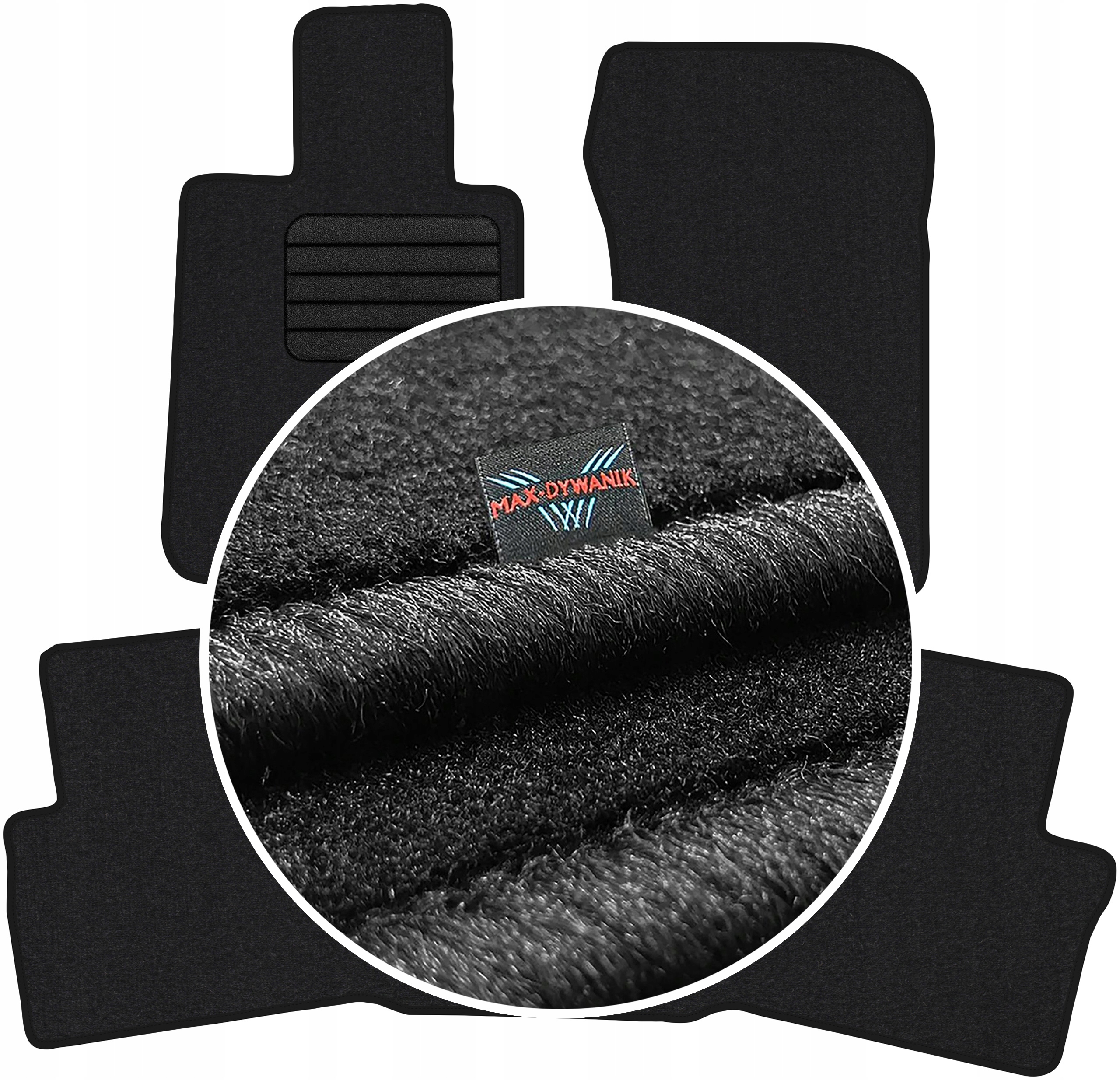 Коврики Max-Коврик велюровые 111207500000 3 el.