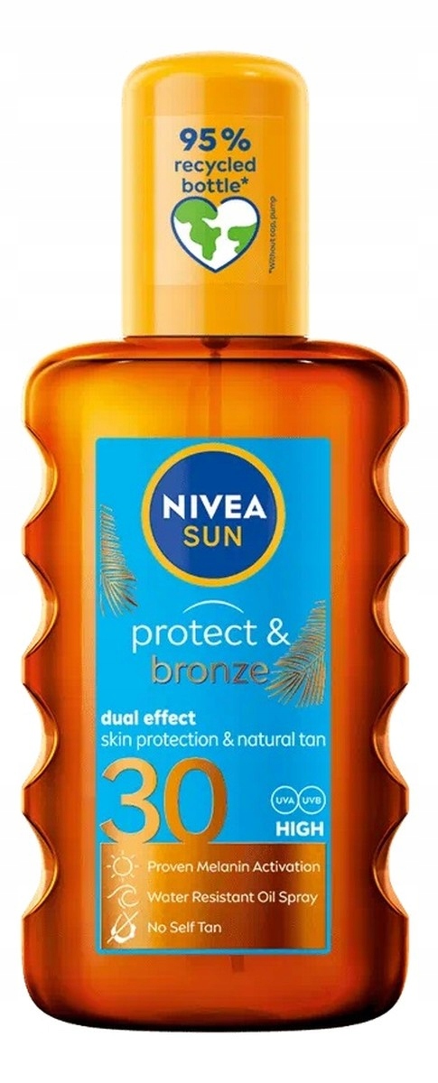Nivea Sun Protect Bronze Olej na opalování ve spreji spf30 200 Ml